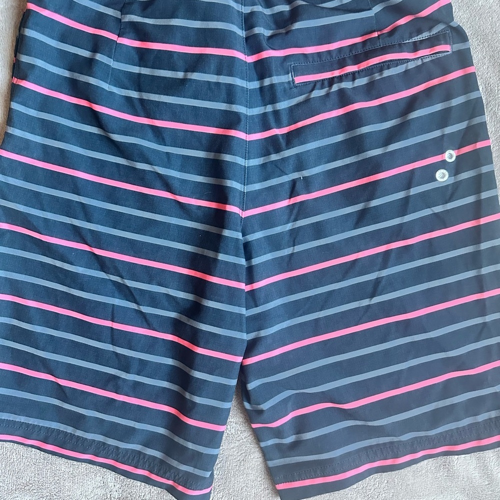 American Eagle Men's Striped Swim Shorts - gently worn. In Size Small. - Picture 4 of 4